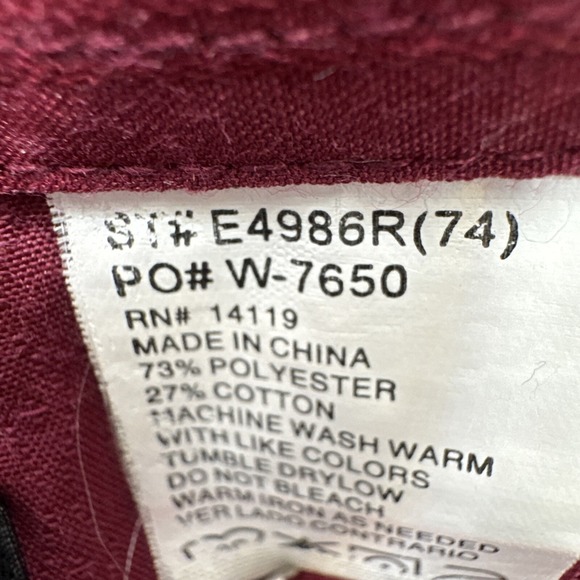 Plains Western Wear Shirt Men's SM Maroon Cowboy Long Sleeve Pearl Snap Rodeo - Picture 4 of 11